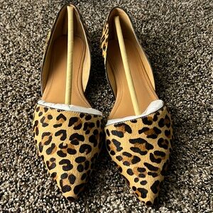 Calf hair flats J Crew 7.5 NIB